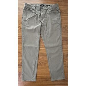 Banana Republic Traveler Mens Slim Fit Stretch 5 Pocket Pant Cotton Tan 35 x 30